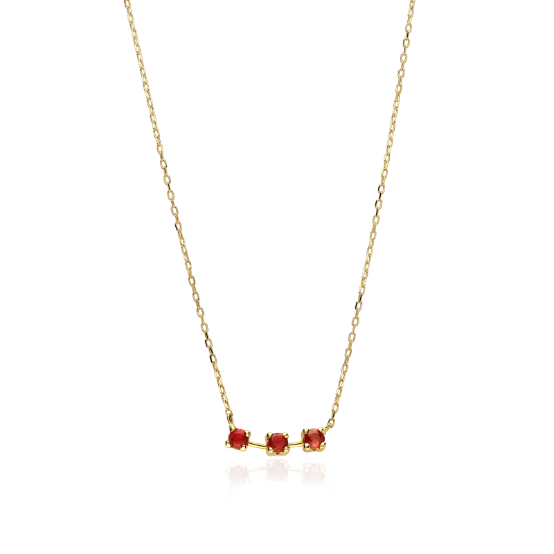 Gargantilla Oro 18k y rubíes D´Asti"
