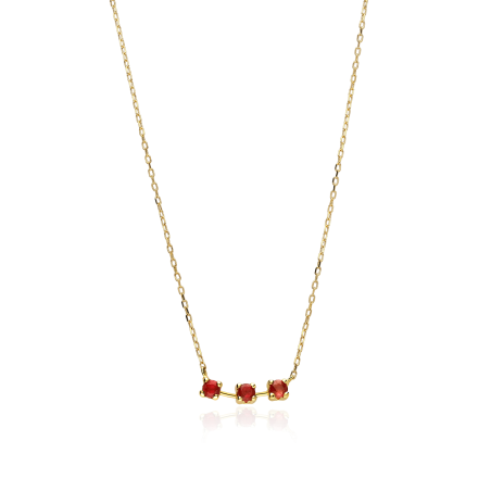 Gargantilla Oro 18k y rubíes D´Asti"