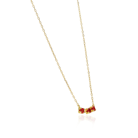 Gargantilla Oro 18k y rubíes D´Asti"