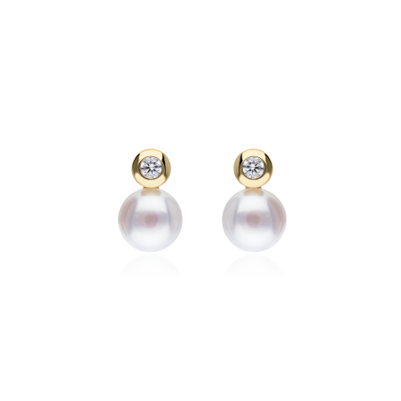 PENDIENTES "CARY" ORO 18K PERLAS CULTIVADAS