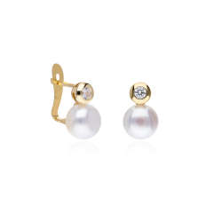 PENDIENTES "CARY" ORO 18K PERLAS CULTIVADAS
