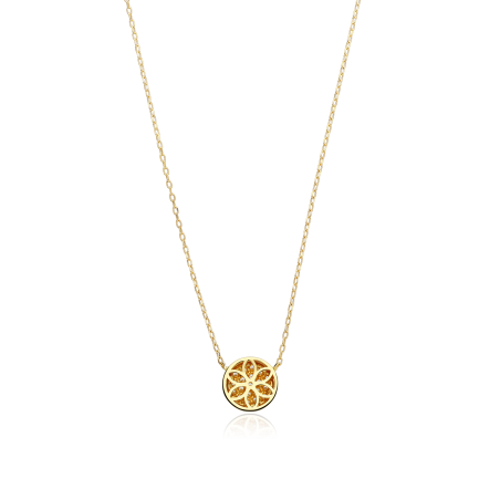 Gargantilla Oro 18k y circonitas "Cassandra"