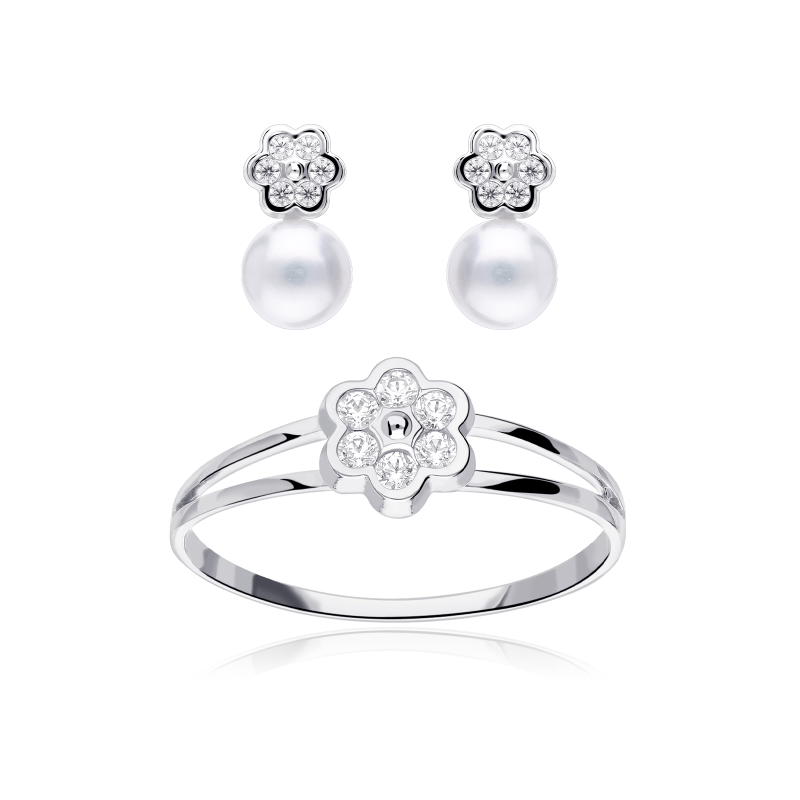 CONJUNTO "MAGICAL" ORO BLANCO 18K