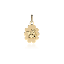 MEDALLA ORO 18K ANGEL DE LA GUARDA