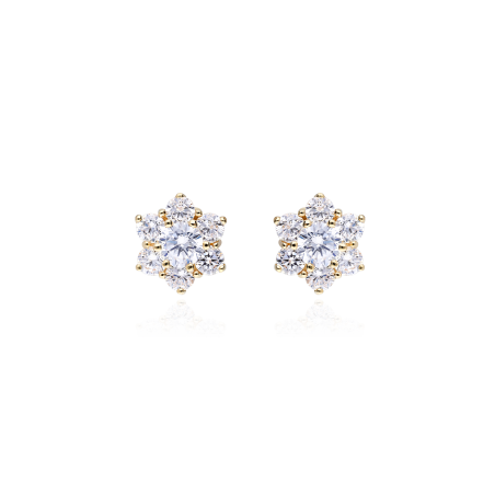 CONJUNTO "ROSETTE I" ORO 18K Y CIRCONITAS
