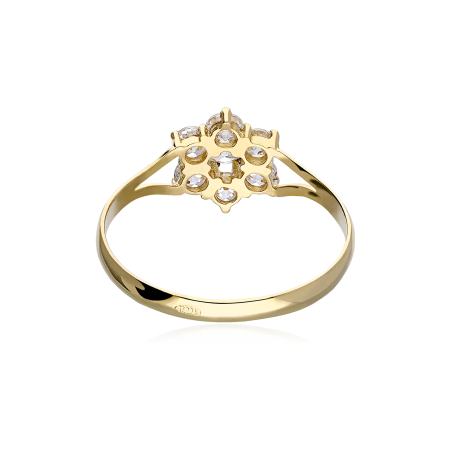 CONJUNTO "ROSETTE I" ORO 18K Y CIRCONITAS