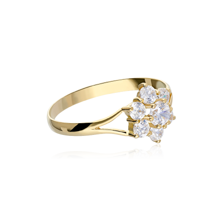 CONJUNTO "ROSETTE I" ORO 18K Y CIRCONITAS