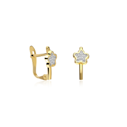 Pendientes Oro 18k y circonitas "Camila"