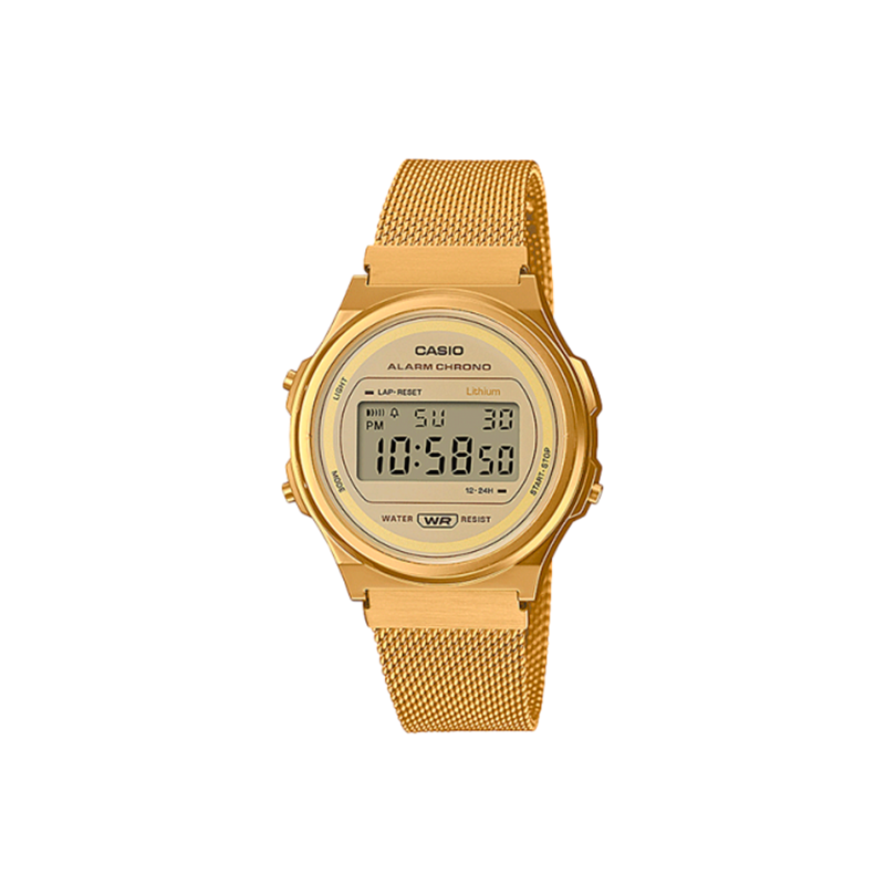 Reloj Casio Vintage Unisex Acero Dorado A171WEMG-9AEF