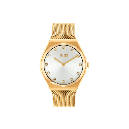 Reloj Tous Mujer Karat Round Mesh Acero Dorado 3000139800