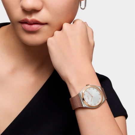 Reloj Tous Mujer Karat Round Mesh Acero Bicolor 3000139900