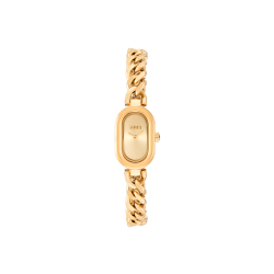 Reloj Tous Mujer Oval Acero Dorado Brazalete Cadena 3000140200