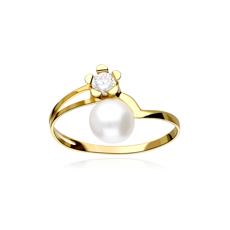 Anillo Oro 18 k y Perla cultivada "New Heaven"