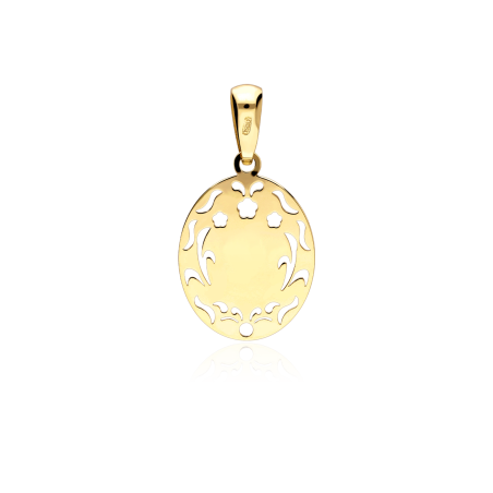 Medalla Oro 18k calada "Virgen niña"