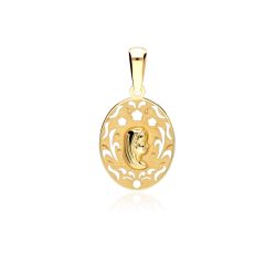 Medalla Oro 18k calada "Virgen niña"