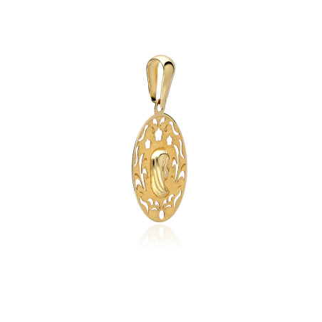 Medalla Oro 18k calada "Virgen niña"