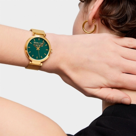 Reloj Tous Mujer S-Mesh Mirror Acero Dorado Esfera Verde 3000142600