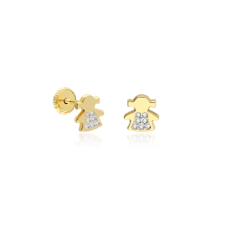 PENDIENTES "AMANDA" ORO 18K
