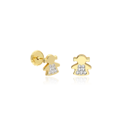 PENDIENTES "AMANDA" ORO 18K