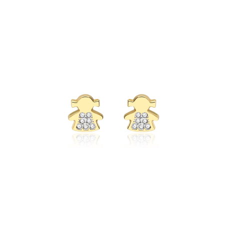 PENDIENTES "AMANDA" ORO 18K