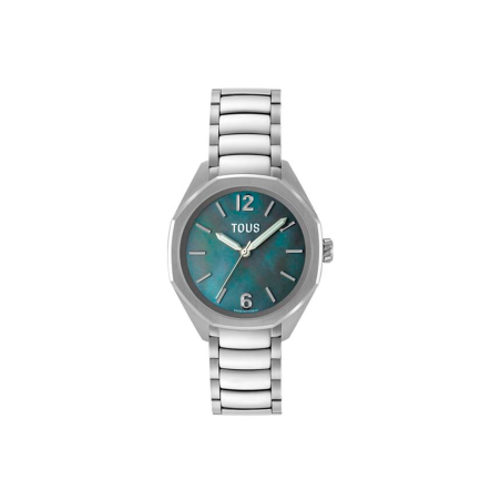 Reloj Tous Mujer Now Lady Acero Esfera Nácar Verde 3000141500