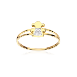 ANILLO "AMANDA" ORO 18K