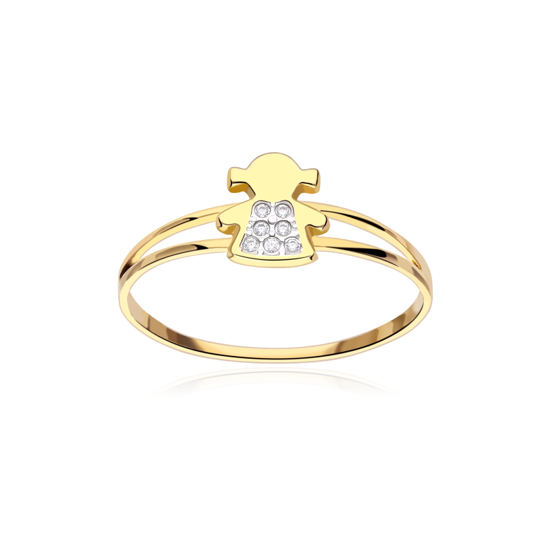 ANILLO "AMANDA" ORO 18K