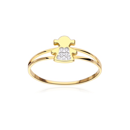 ANILLO "AMANDA" ORO 18K