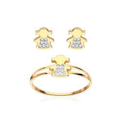 CONJUNTO  AMANDA  ORO 18K