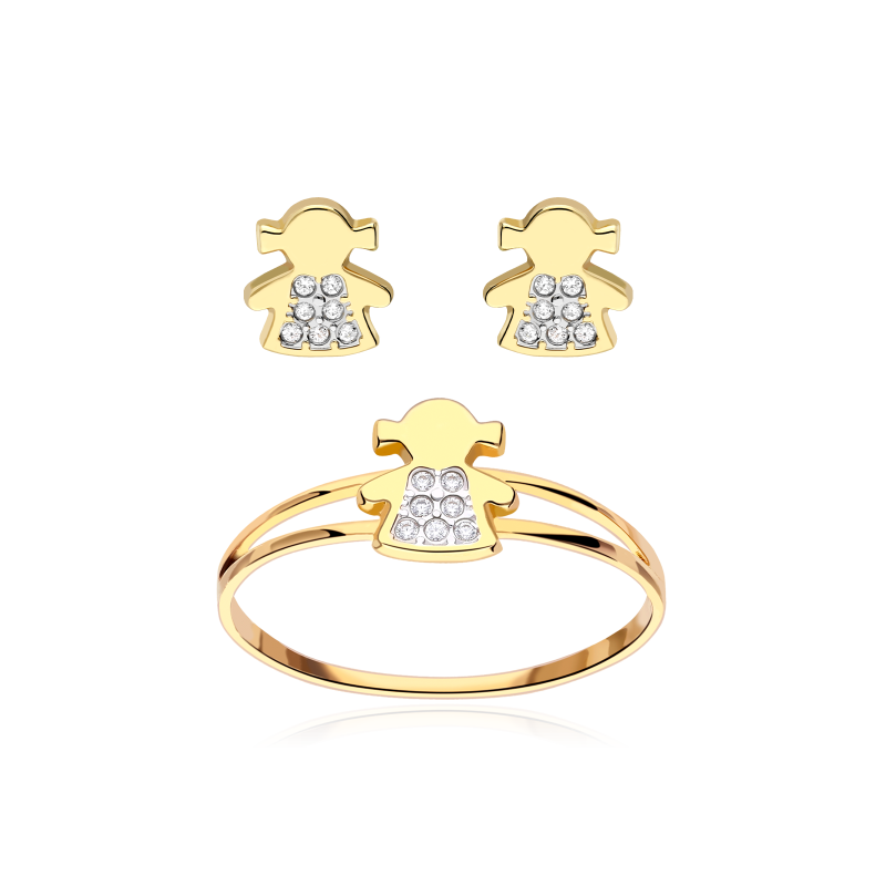 CONJUNTO "AMANDA" ORO 18K