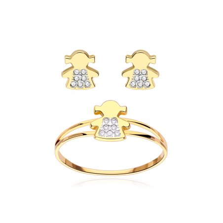 CONJUNTO "AMANDA" ORO 18K