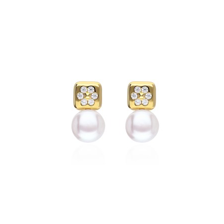 Pendientes Oro 18k y Perlas Cultivadas "Celia"