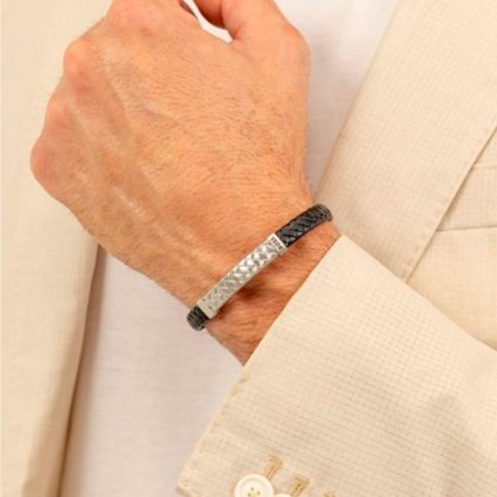 Pulsera Hugo Boss Hombre Tailored Negra 1580674M