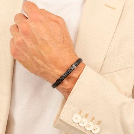 Pulsera Hugo Boss Hombre Tailored Negra 1580676M