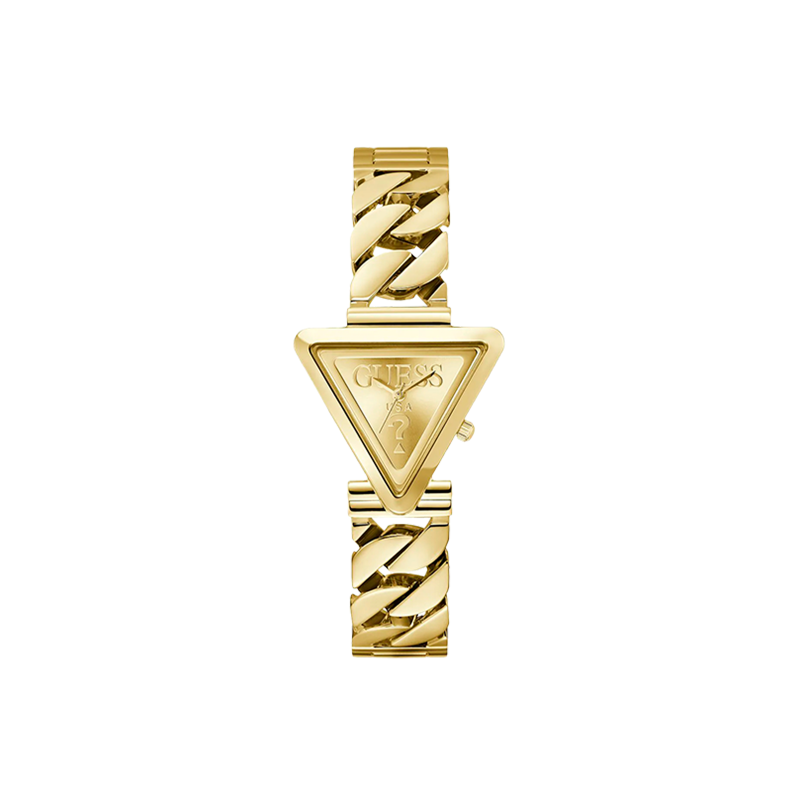 Reloj Guess Mujer Fame Acero Dorado Triangular GW0859L2