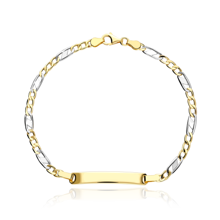 Esclava Bicolor Oro 18k 18.5cm "Sures"