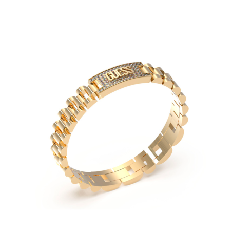 Pulsera Guess Mujer Empire Acero Dorado y Circonitas JUMB03200JWYGT-U