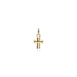 Colgante Cruz Oro 18k 7mm "Facile"