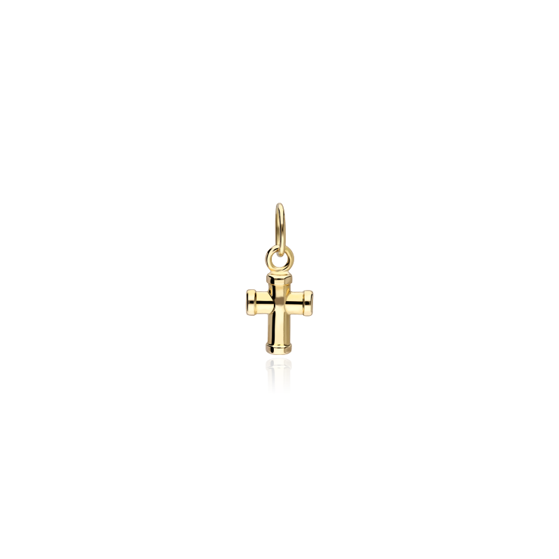 Colgante Cruz Oro 18k 7mm "Facile"
