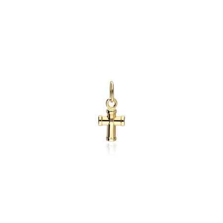 Colgante Oro 18k Cruz 7mm "Facile"