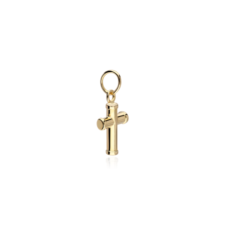 Colgante Oro 18k Cruz 10mm "Facile"