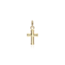 Colgante Oro 18k Cruz 10mm "Facile"