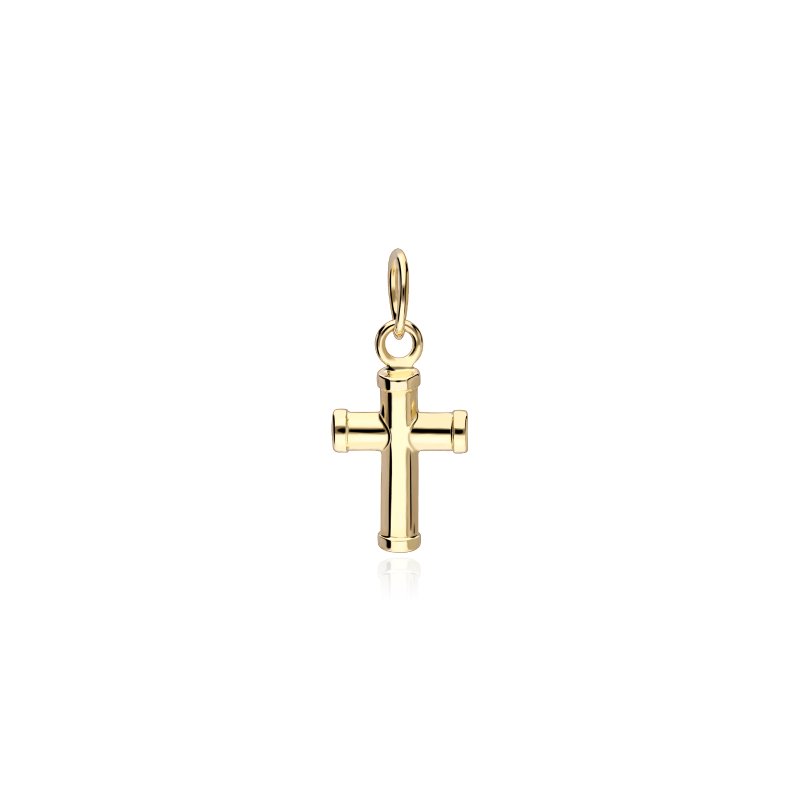 Colgante Oro 18k Cruz 10mm "Facile"