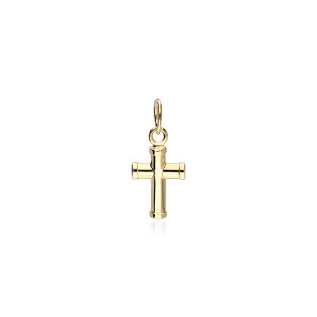 Colgante Oro 18k Cruz 10mm "Facile"