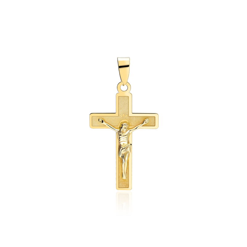Colgante Cruz de Oro 18k  "Bautista"