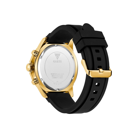Reloj Guess Hombre Majestic Cronógrafo Negro y Dorado GW0909G2