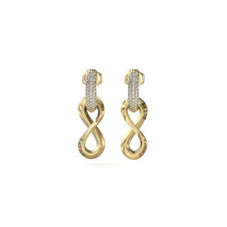 Pendientes Guess Mujer Amore Dorado Infinito Circonitas JUBE05051JWYGT-U