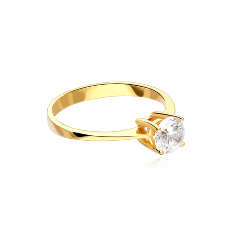 Anillo Oro 18k y circonita "Diana"