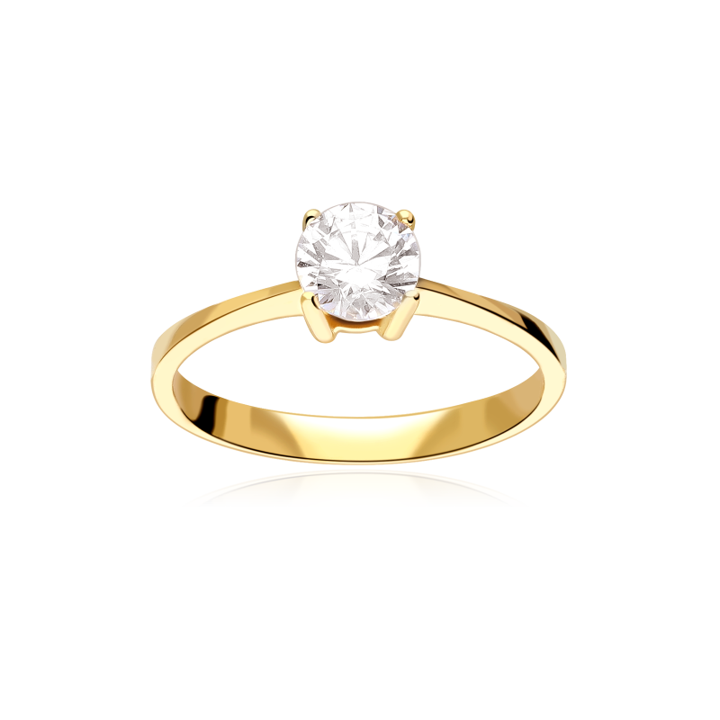 Anillo Oro 18k y circonita "Diana"