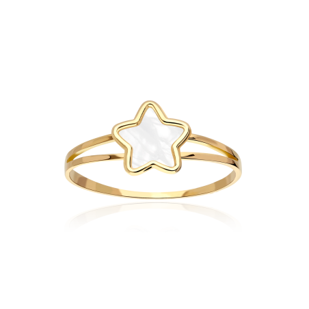 CONJUNTO "HOLY" ORO 18K Y NÁCAR